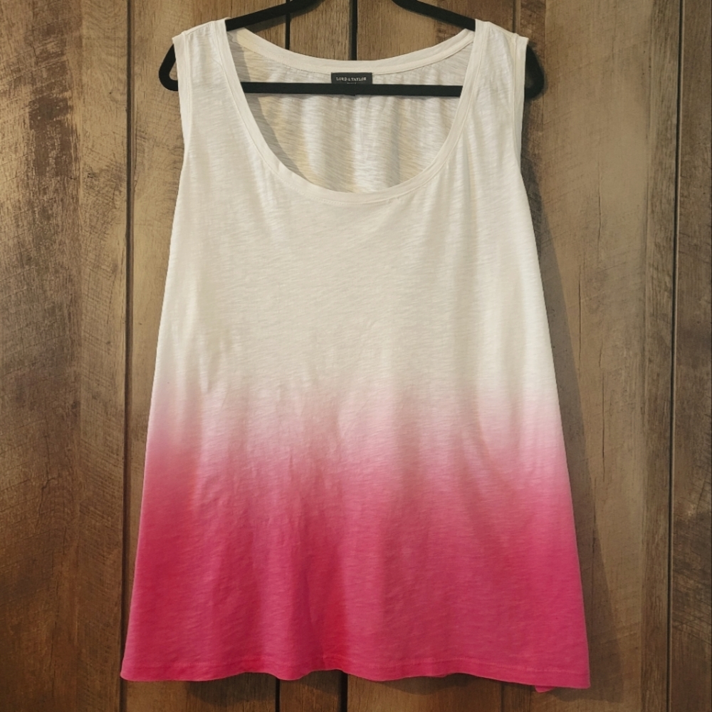 Women's Hot Pink Tank Top from Lord & Taylor (3x)